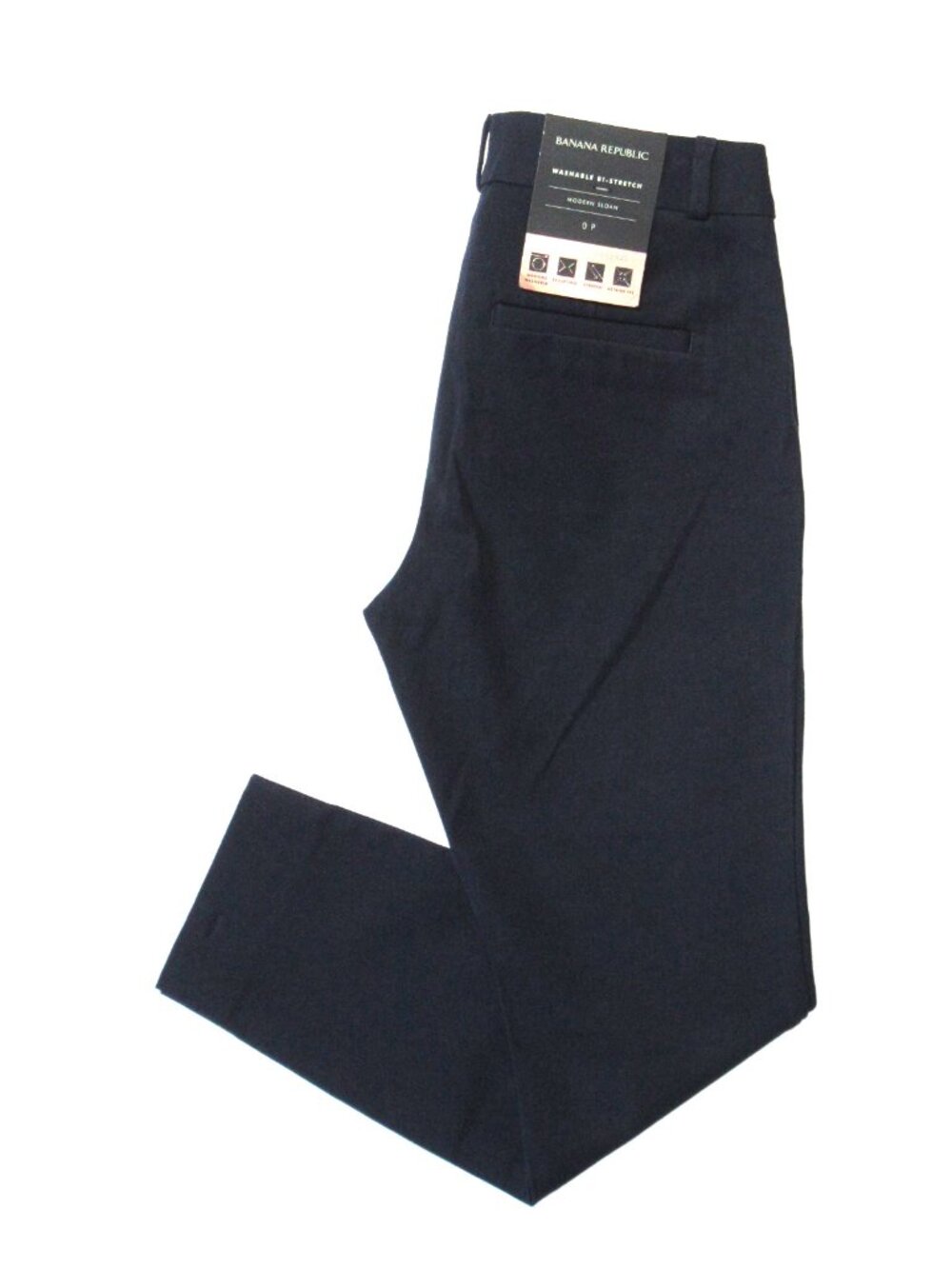 NWT Banana Republic Modern Sloan Skinny in Navy Bi-Stretch Slim Ankle Pants 0P